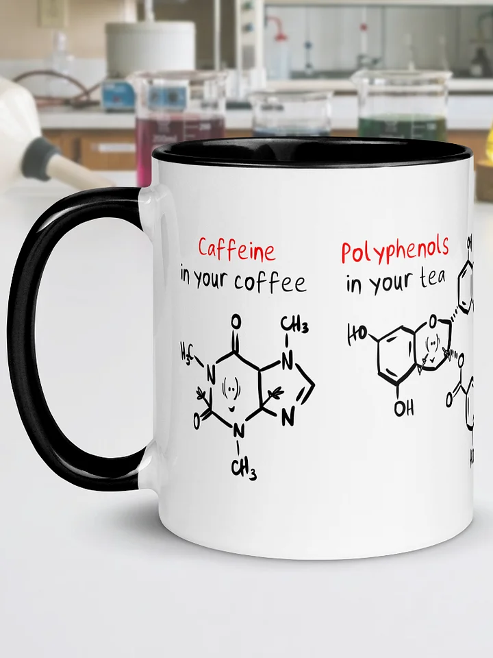 Funny Chemistry Mug | ChemScrapes Molecule Mug, Caffeine, EGCG, Theobromine product image (1)
