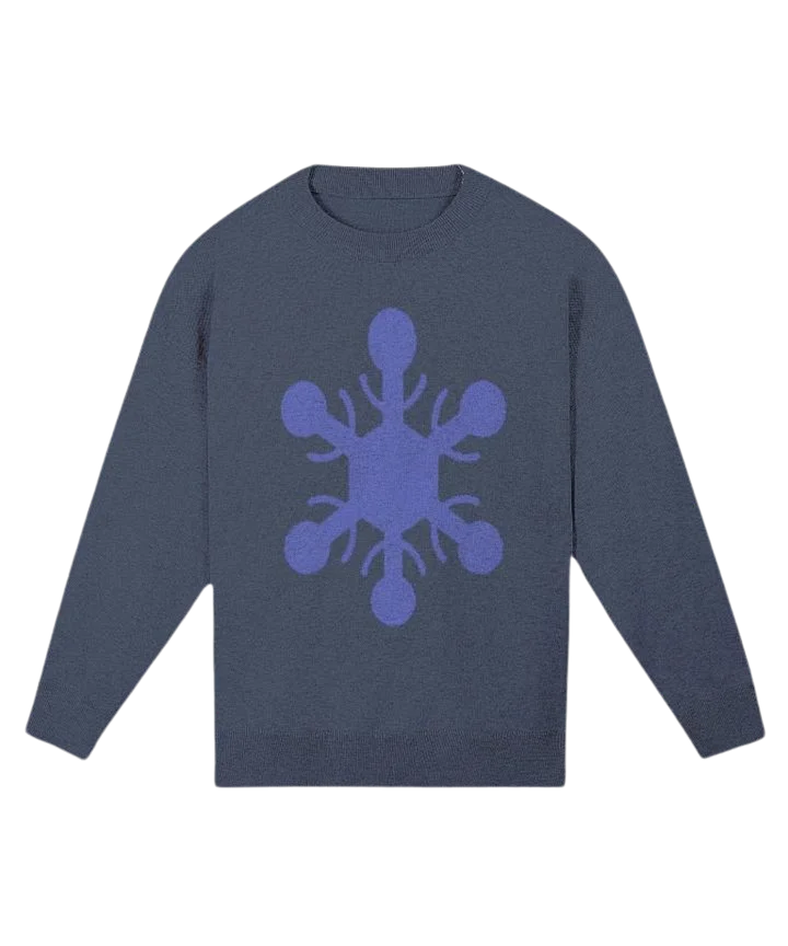 Snowflake Knitted Relaxed Sweater 1/2 product image (1)