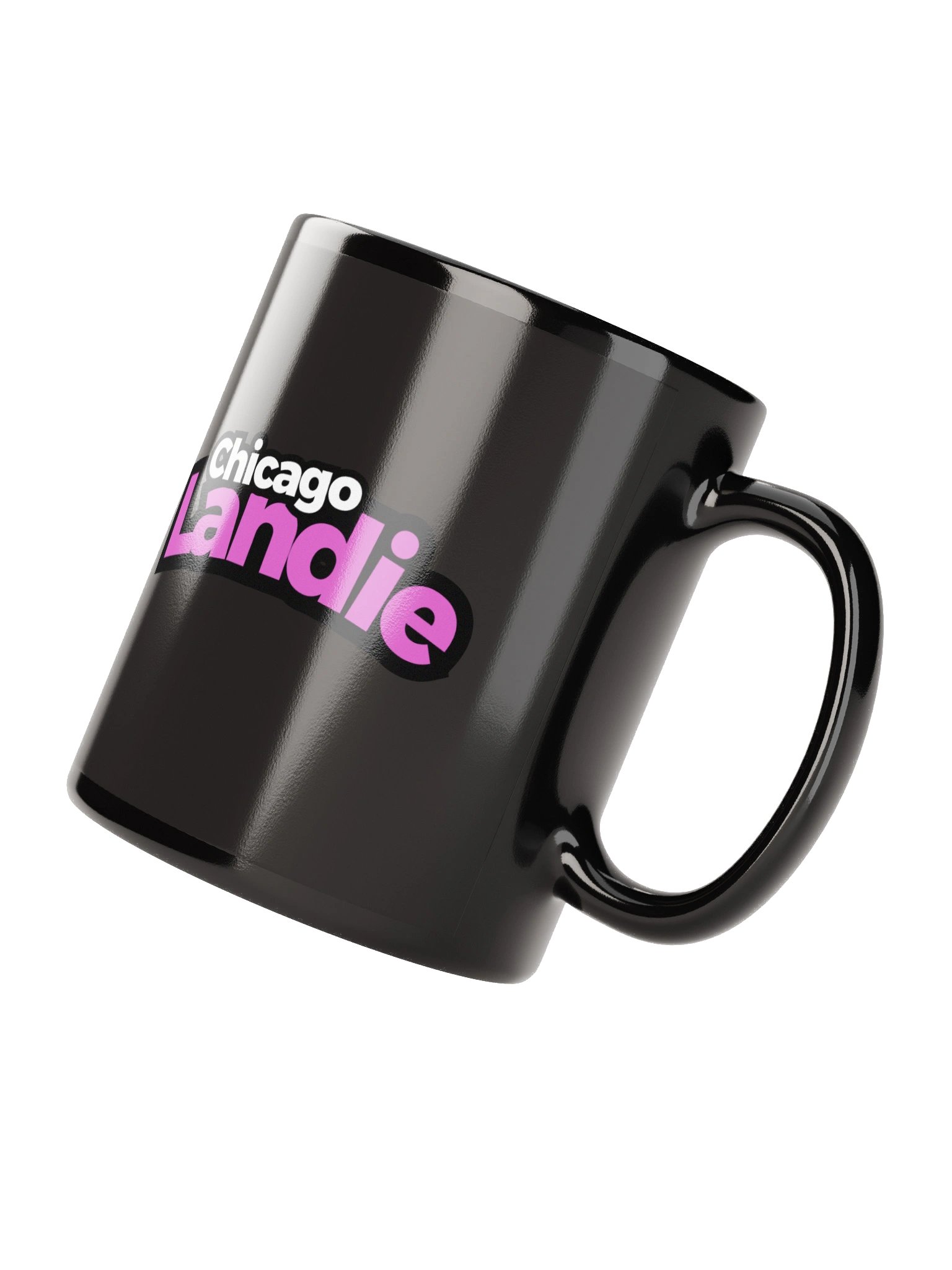 “Intentional” Chicago Landie Mug - Pink Black product image (4)