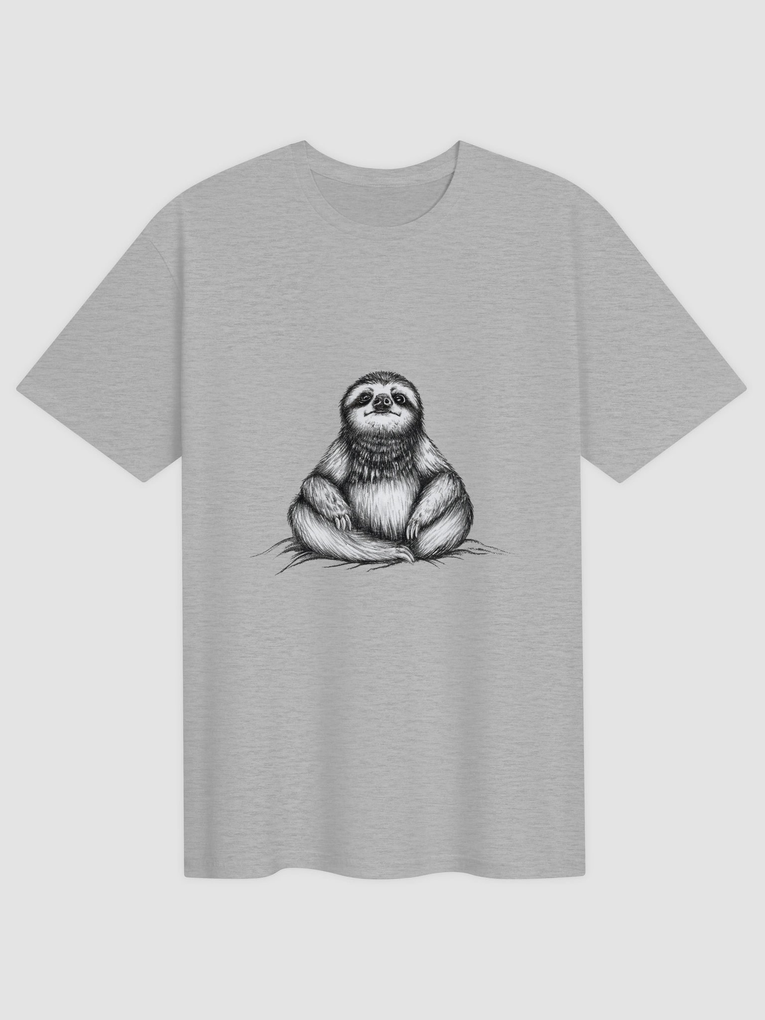 Stoic Meditation Sloth T-shirt product image (1)