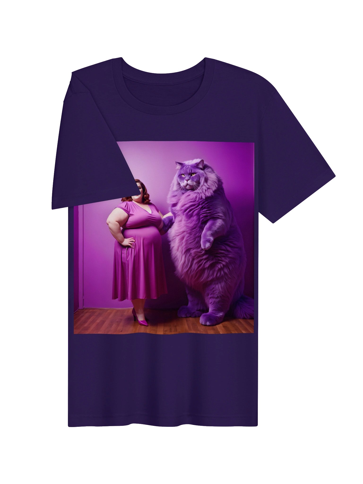 Purple Puss | Bella+Canvas Unisex Supersoft T-Shirt product image (3)