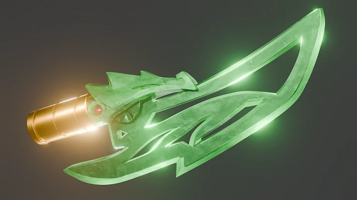 Ninjago Jade Blade - 3D printable model files product image (2)