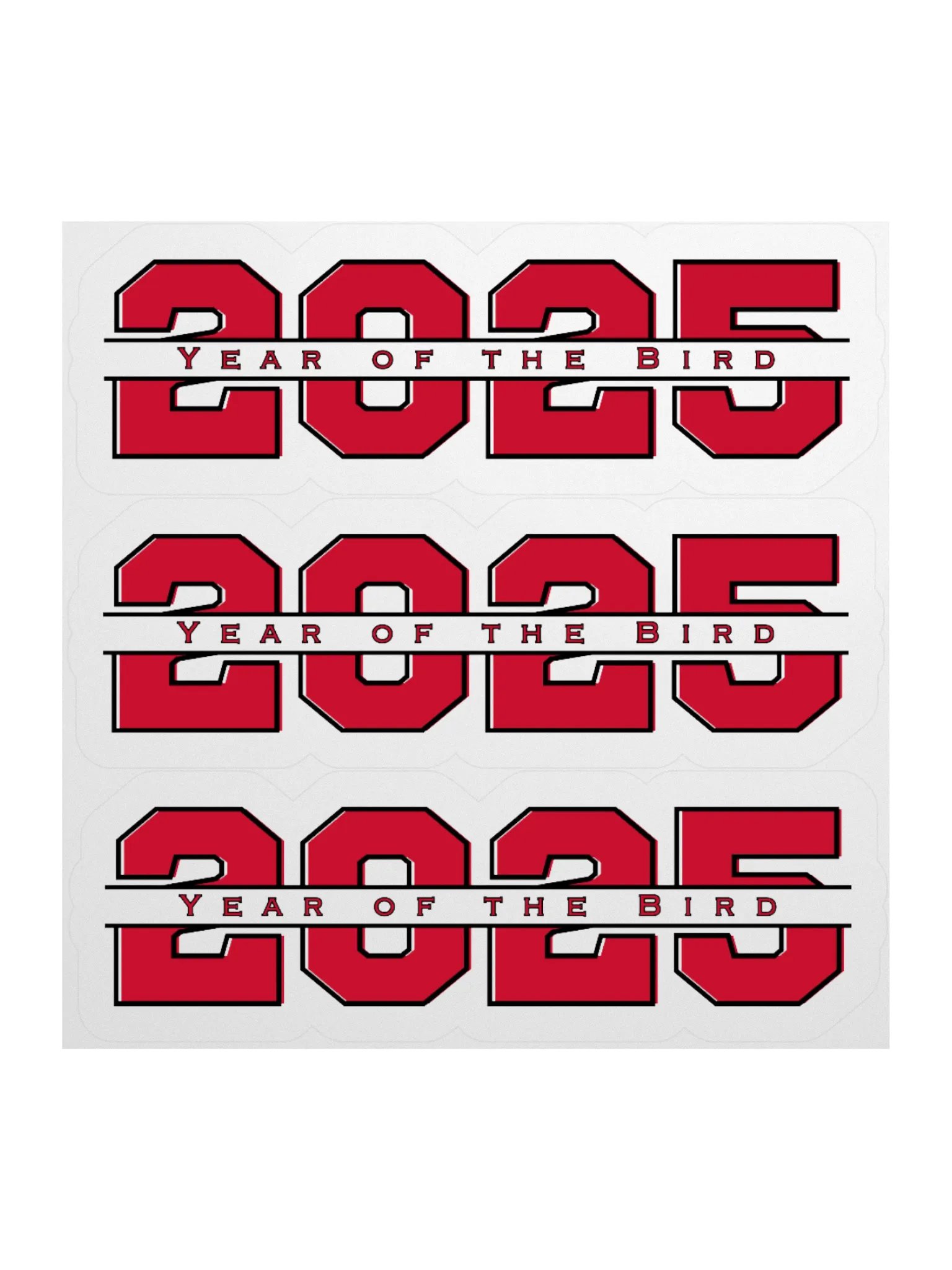 Red "Year of the Bird" Stickers product image (2)