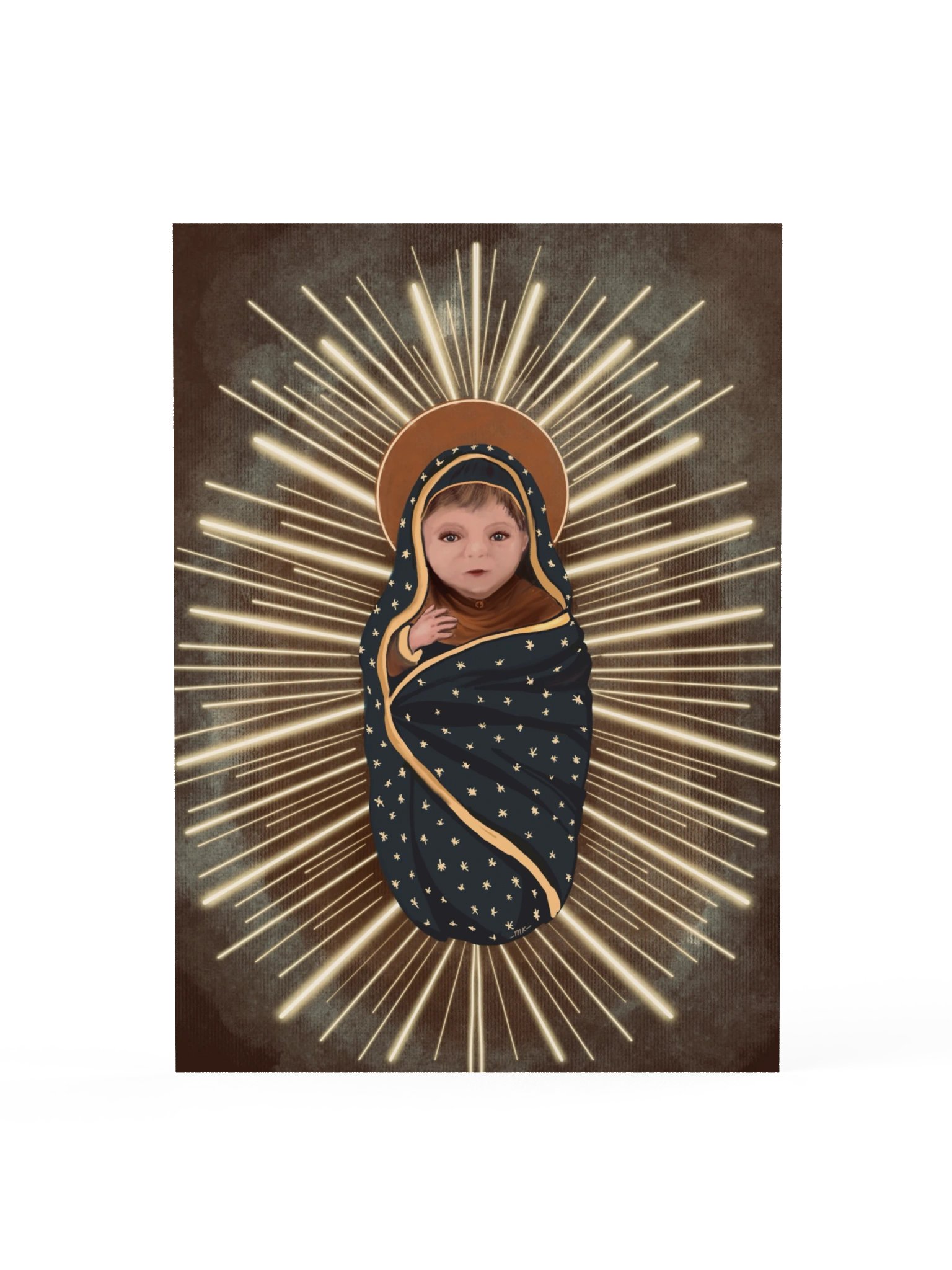 Infant Mary Art Print | Fine Art Digital Painting ( Frame not included) product image (1)