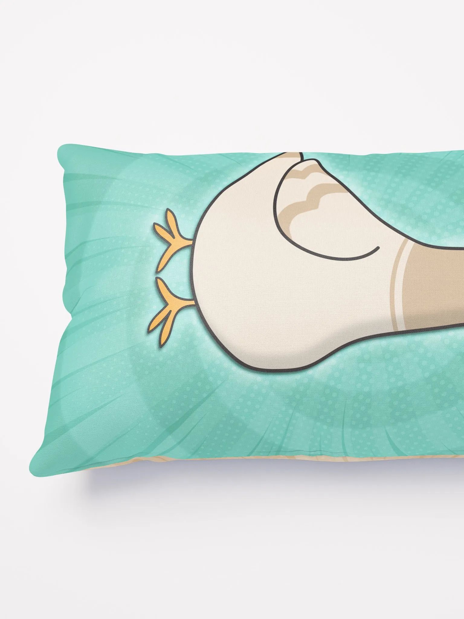 Pigeon Cushion (Teal/Cream) product image (5)