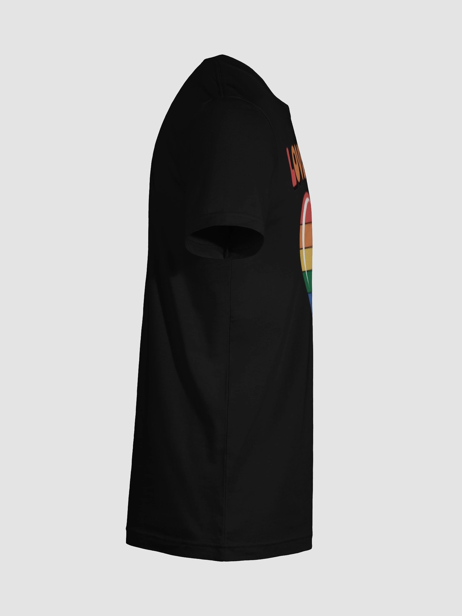 Unisex 'Love Is Love' Rainbow Heart Pride T-Shirt by Graphic Grove product image (128)