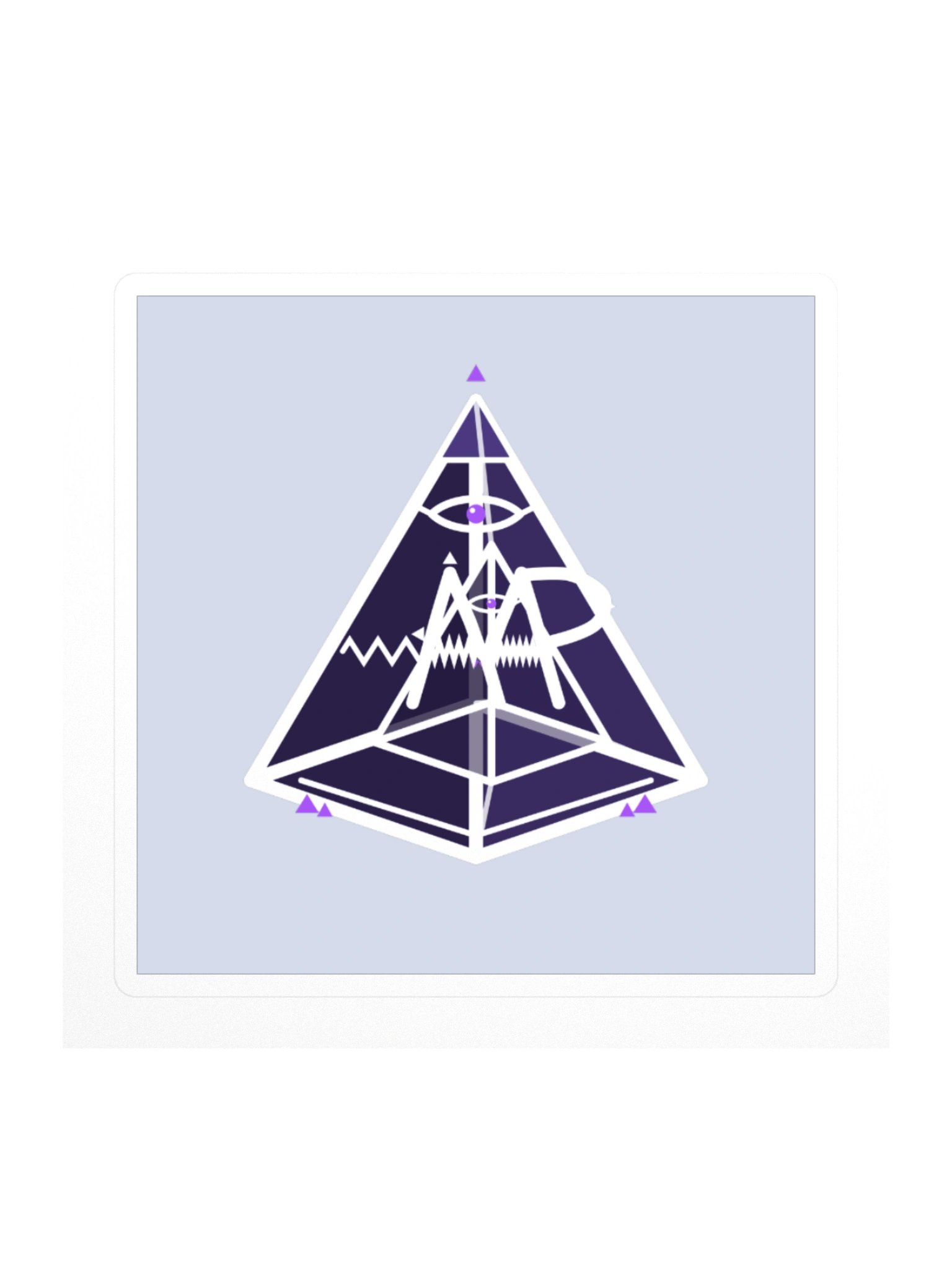 Mt. AMP Tesseract — Block Sticker product image (1)