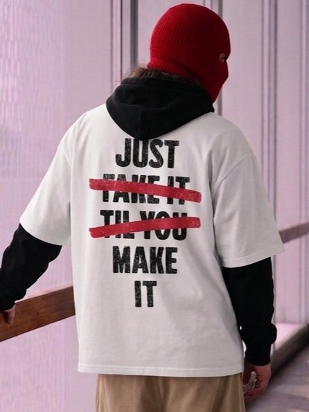 Just Make It Oversized Organic Tee product image (1)