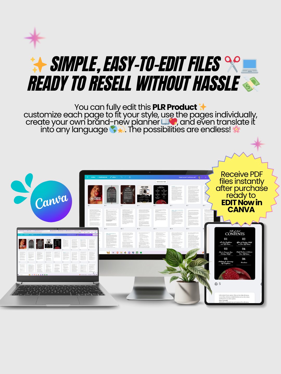 Personal Development 5 Canva eBooks | MRR PLR Bundle product image (9)