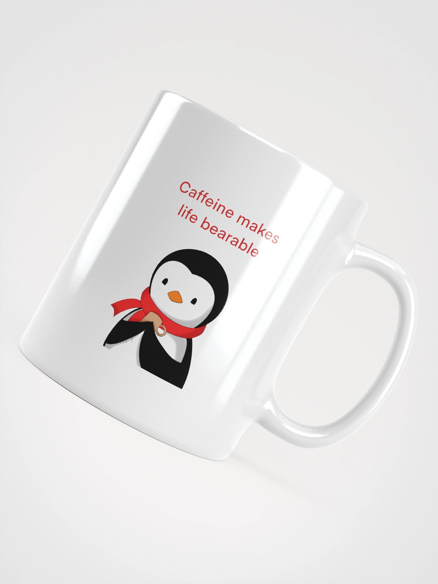 Caffeine Enjoyer White Glossy Mug product image (5)