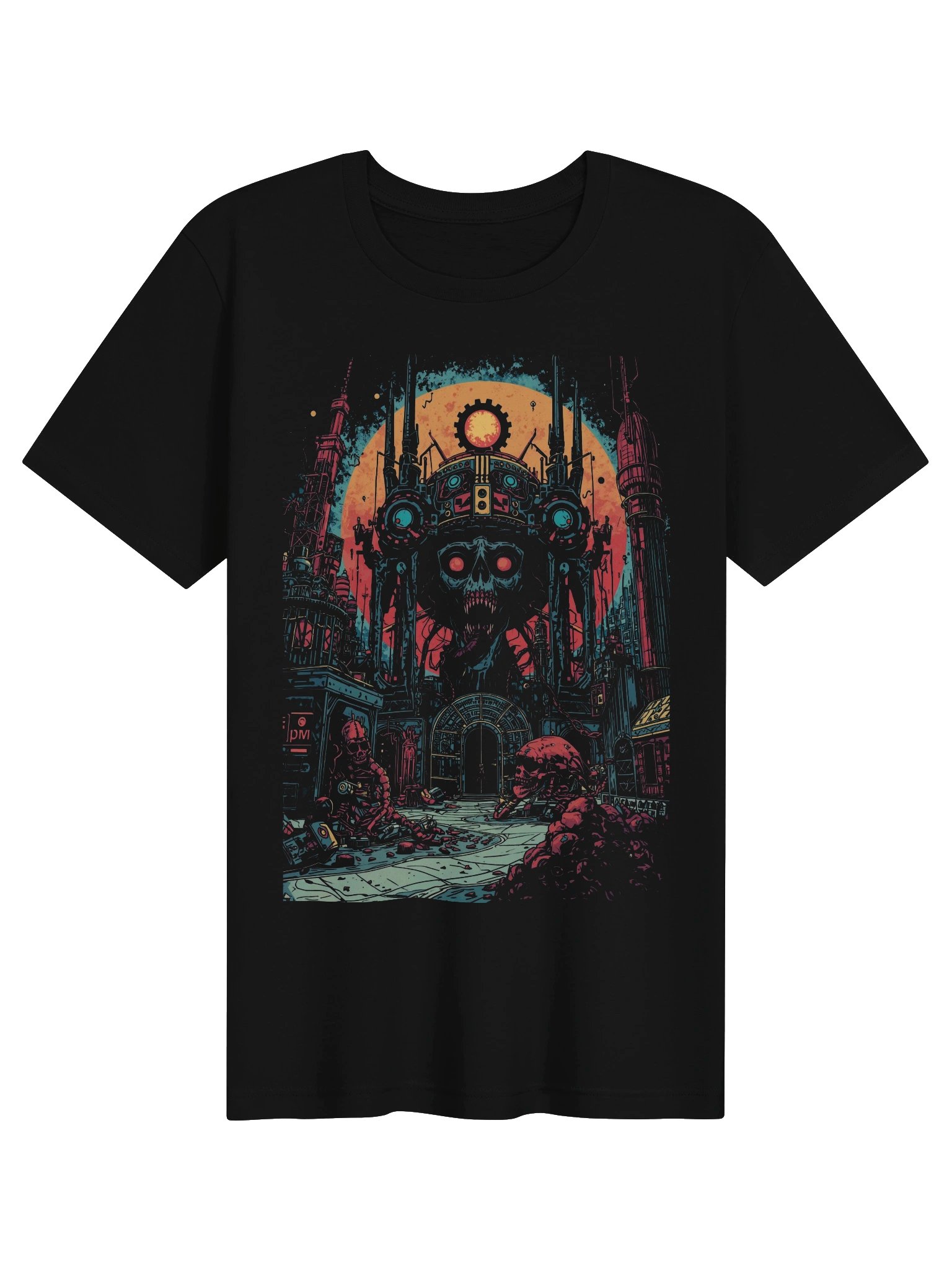 Neon Apocalypse Skull Lightweight T-Shirt product image (1)