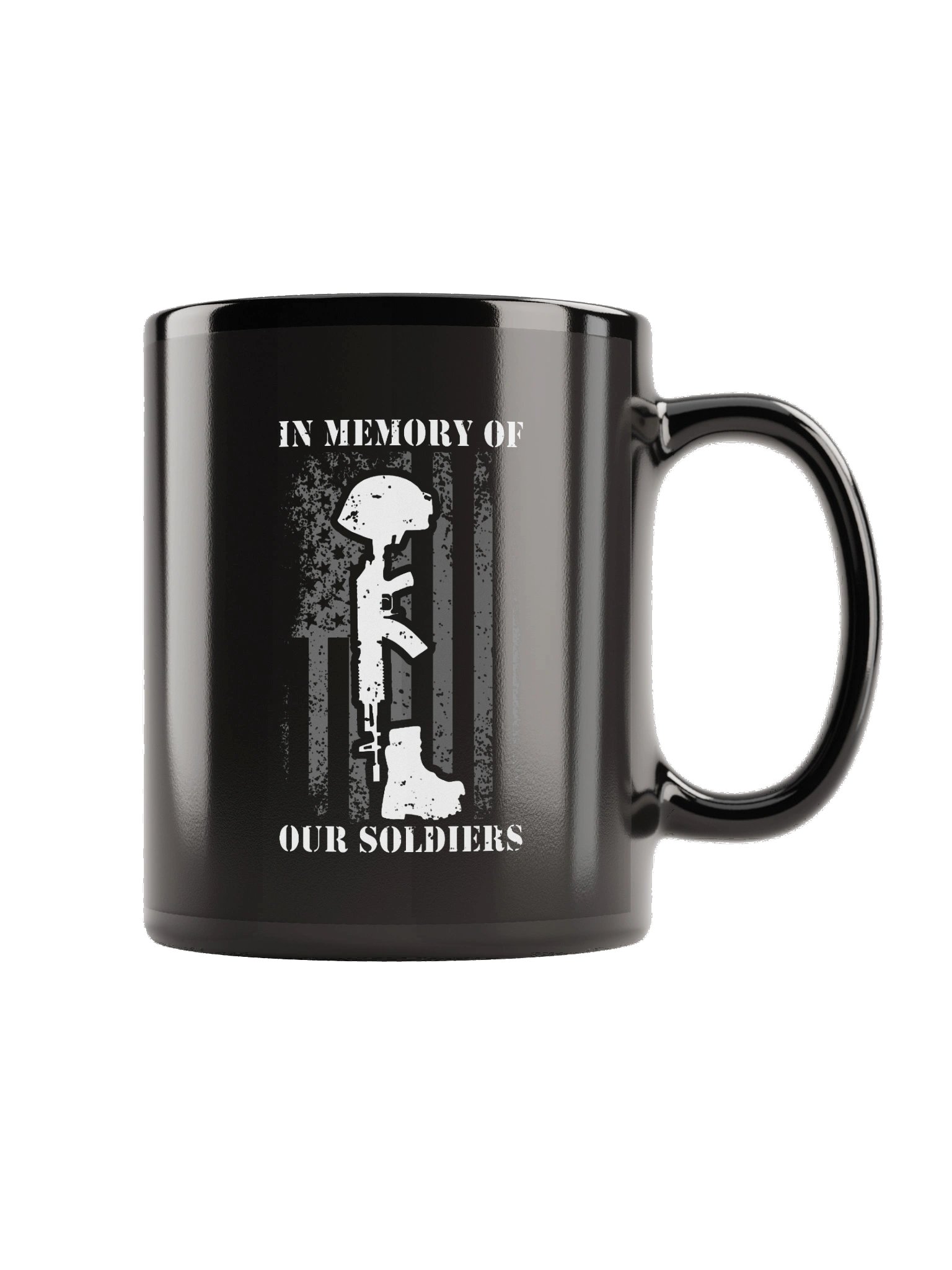 In Memory of Our Soldiers Black Mug product image (5)