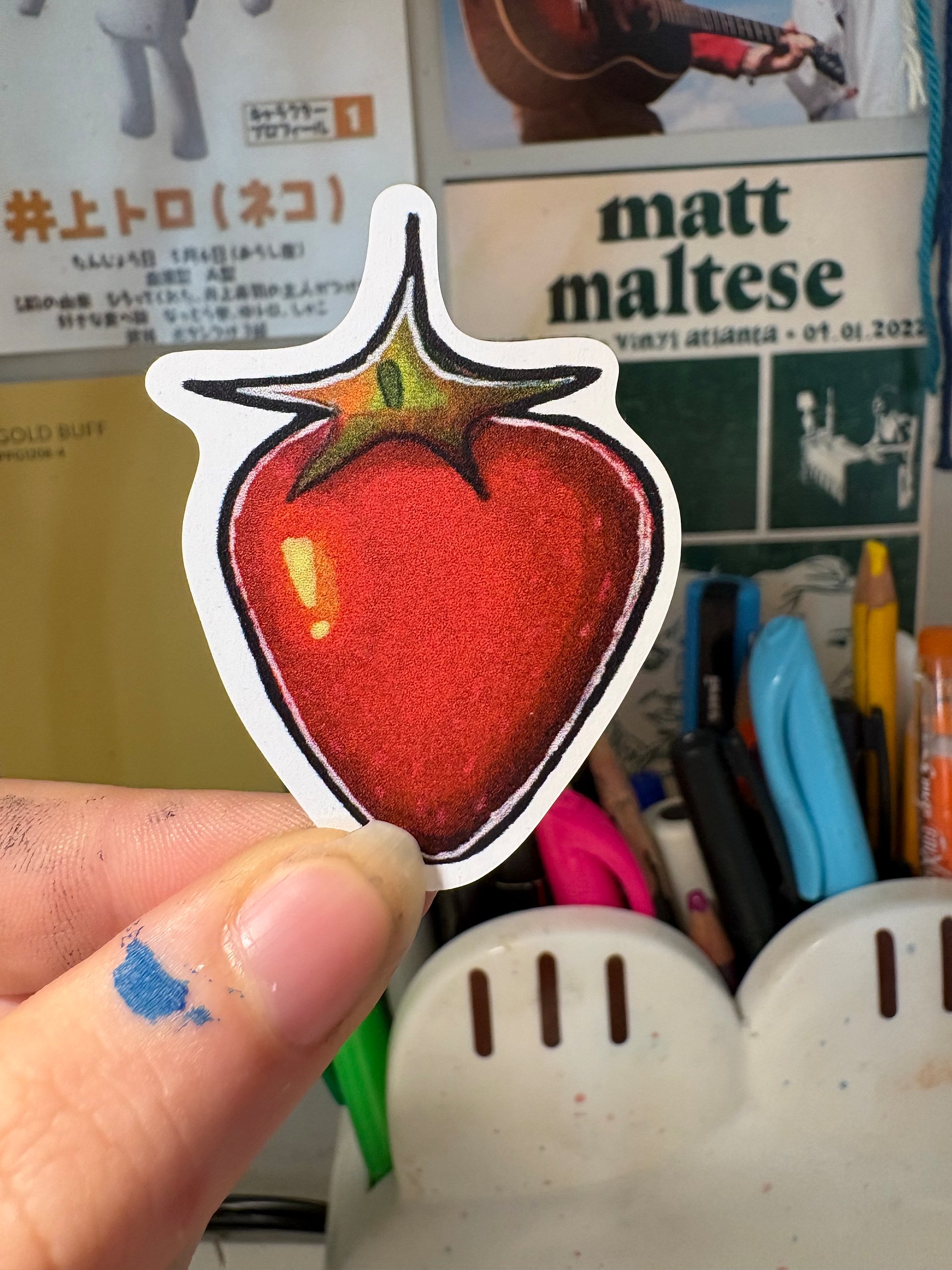 Fruit Series Sticker #1 - Strawberry product image (1)