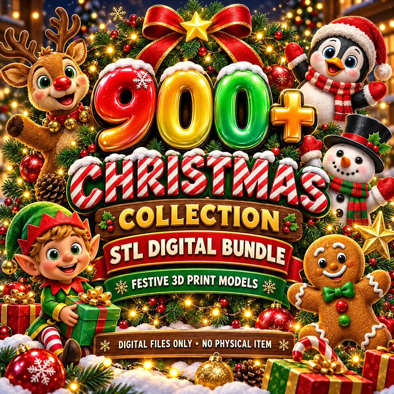 900+ Ultimate Christmas STL Bundle product image (1)
