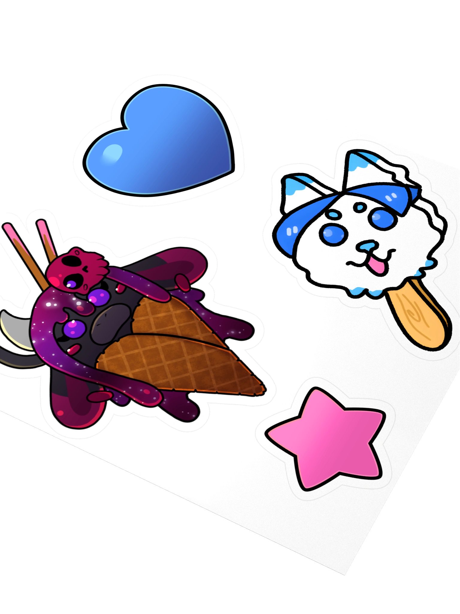 Sweet Puppy and Cow Sticker Set product image (3)