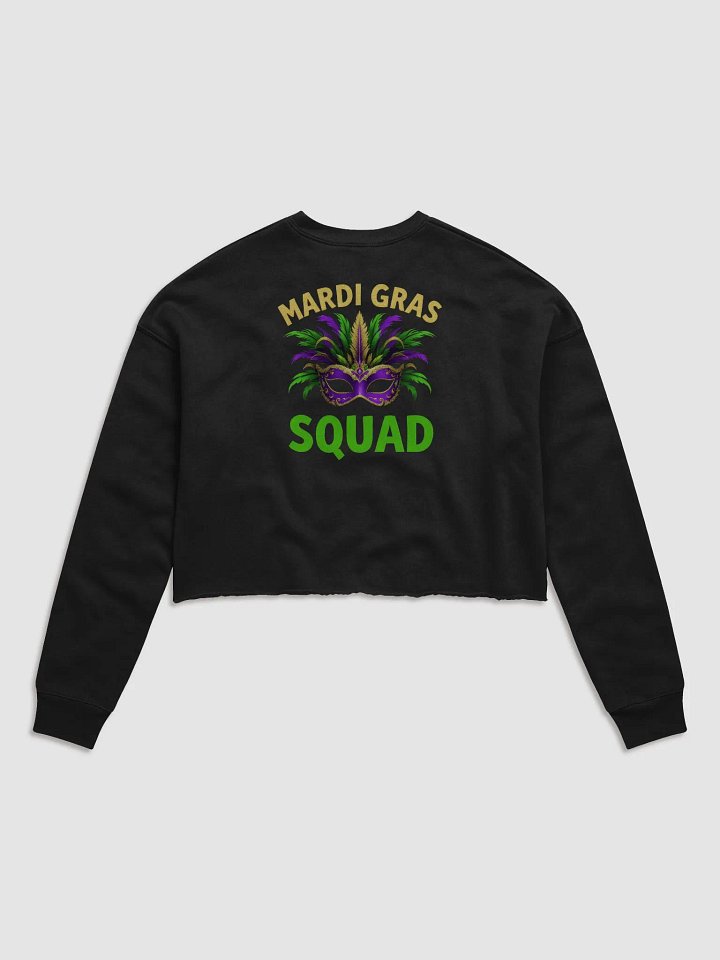 Mardi Gras Squad Crop Sweatshirt product image (2)