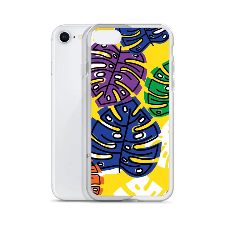 Retro Leaves iPhone Clear Case product image (2)