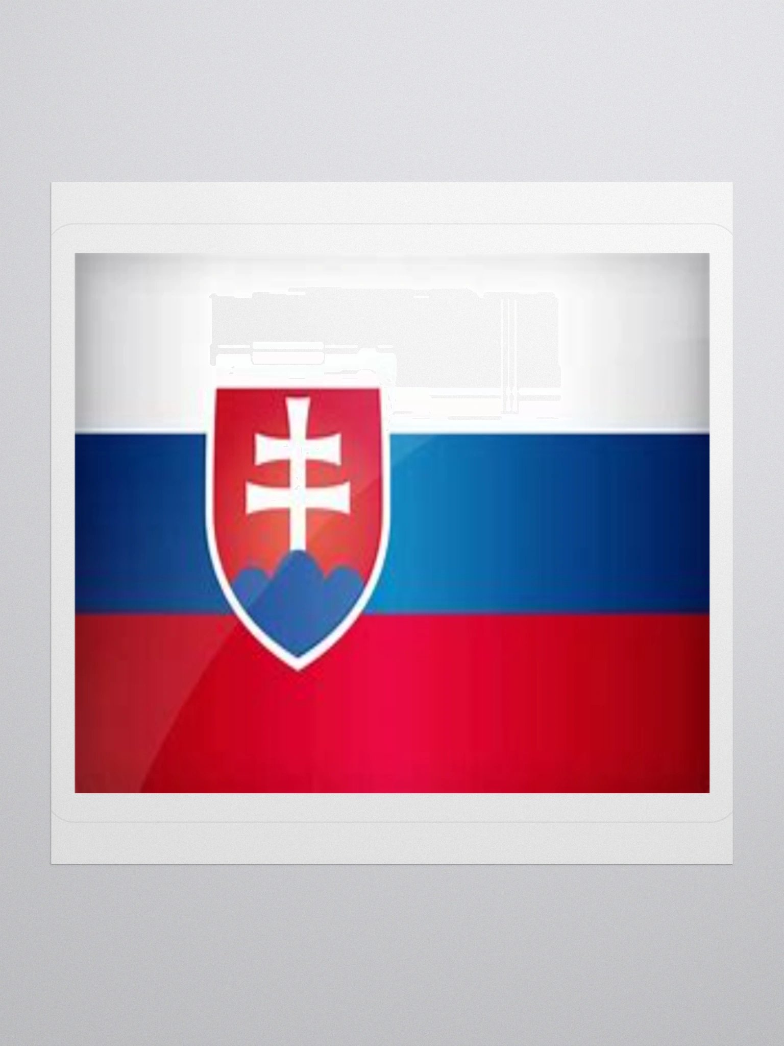 Slovakia Flag Sticker - Durable Vinyl for Indoor Use - Multiple Sizes Available product image (1)