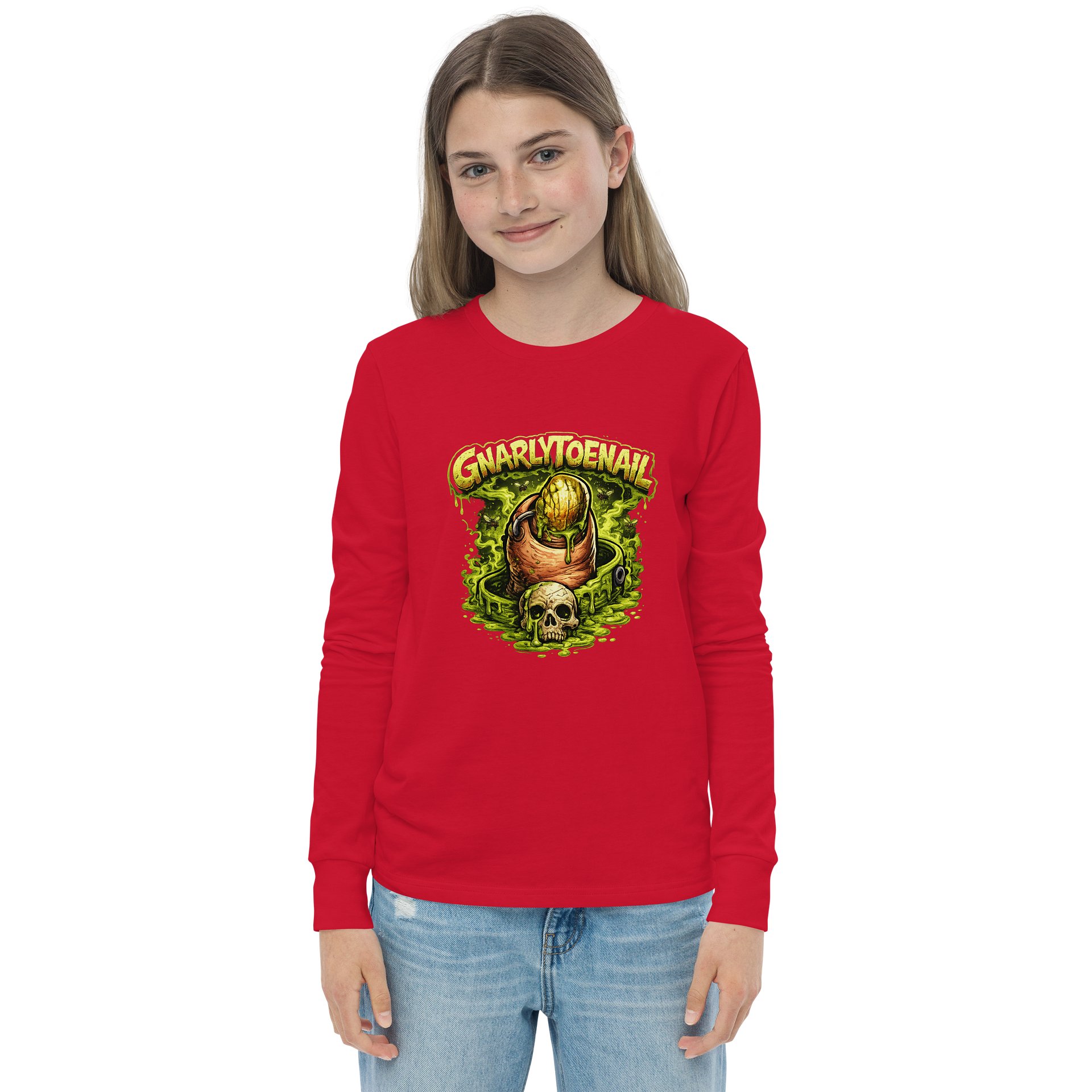 GnarlyToenail Decay Girl's Youth Long Sleeve Tee product image (1)