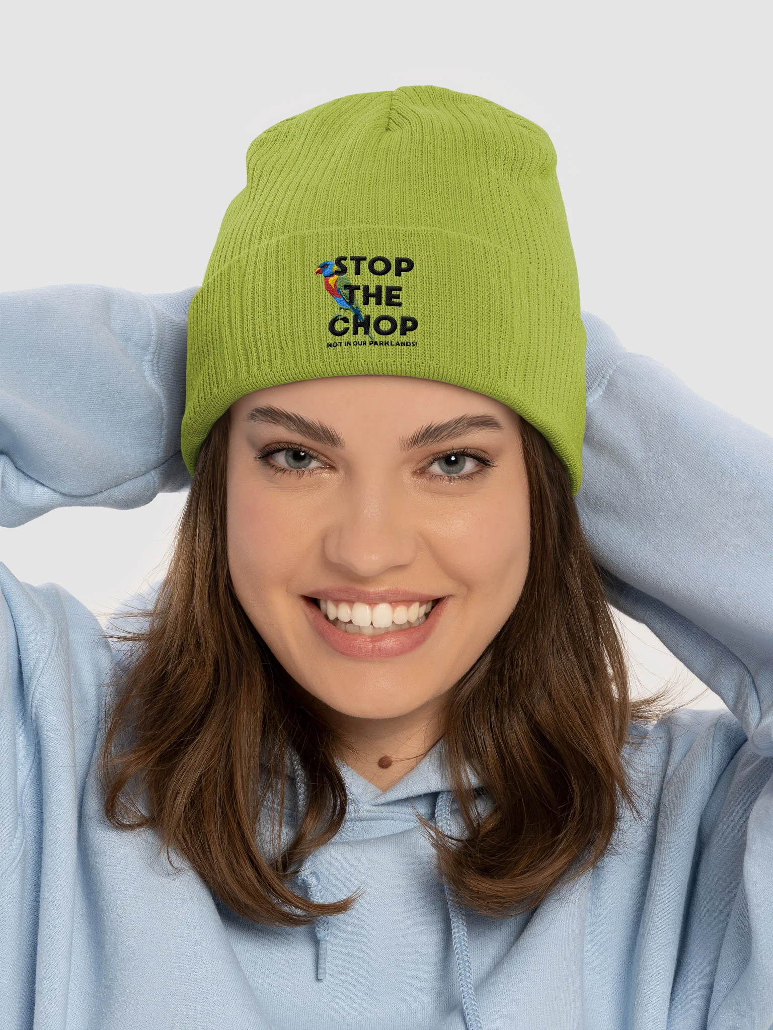 STOP THE CHOP | Rainbow Lorikeet | Organic Beanie product image (6)