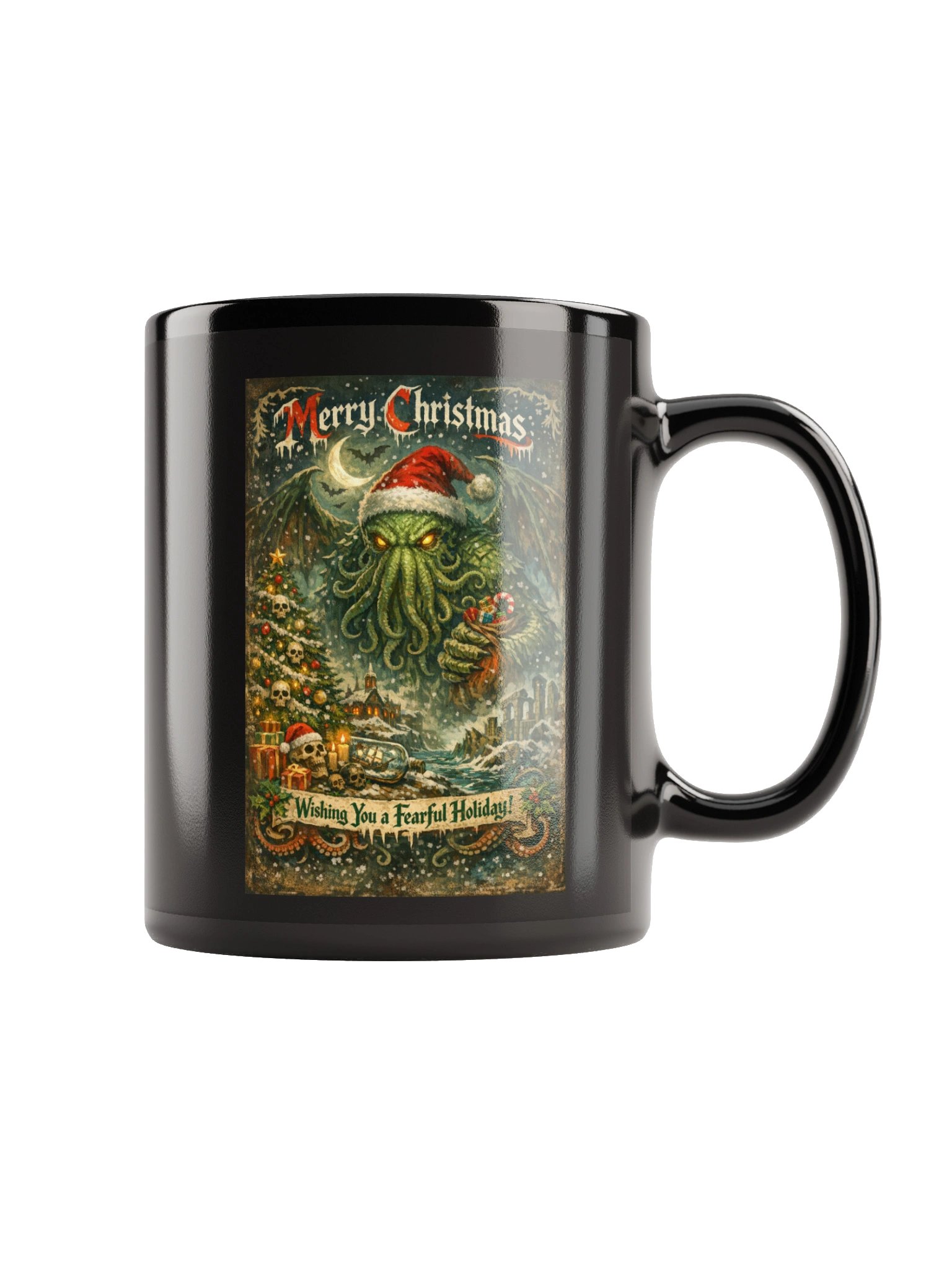 Cthulhu Christmas mug product image (1)