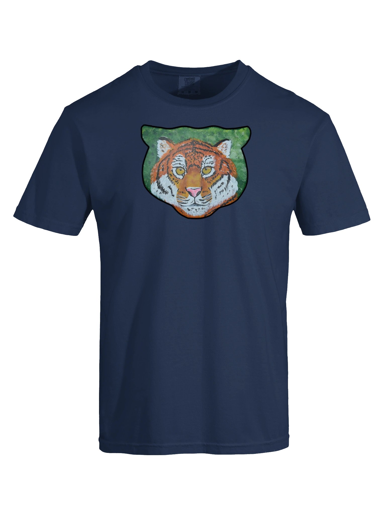Tiger Portrait Painting Print - Comfort Colors Tee product image (37)