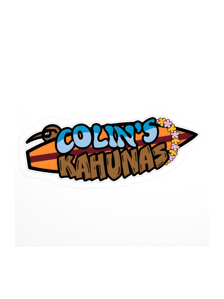 Colin's Kahunas Wide Logo Sticker product image (1)