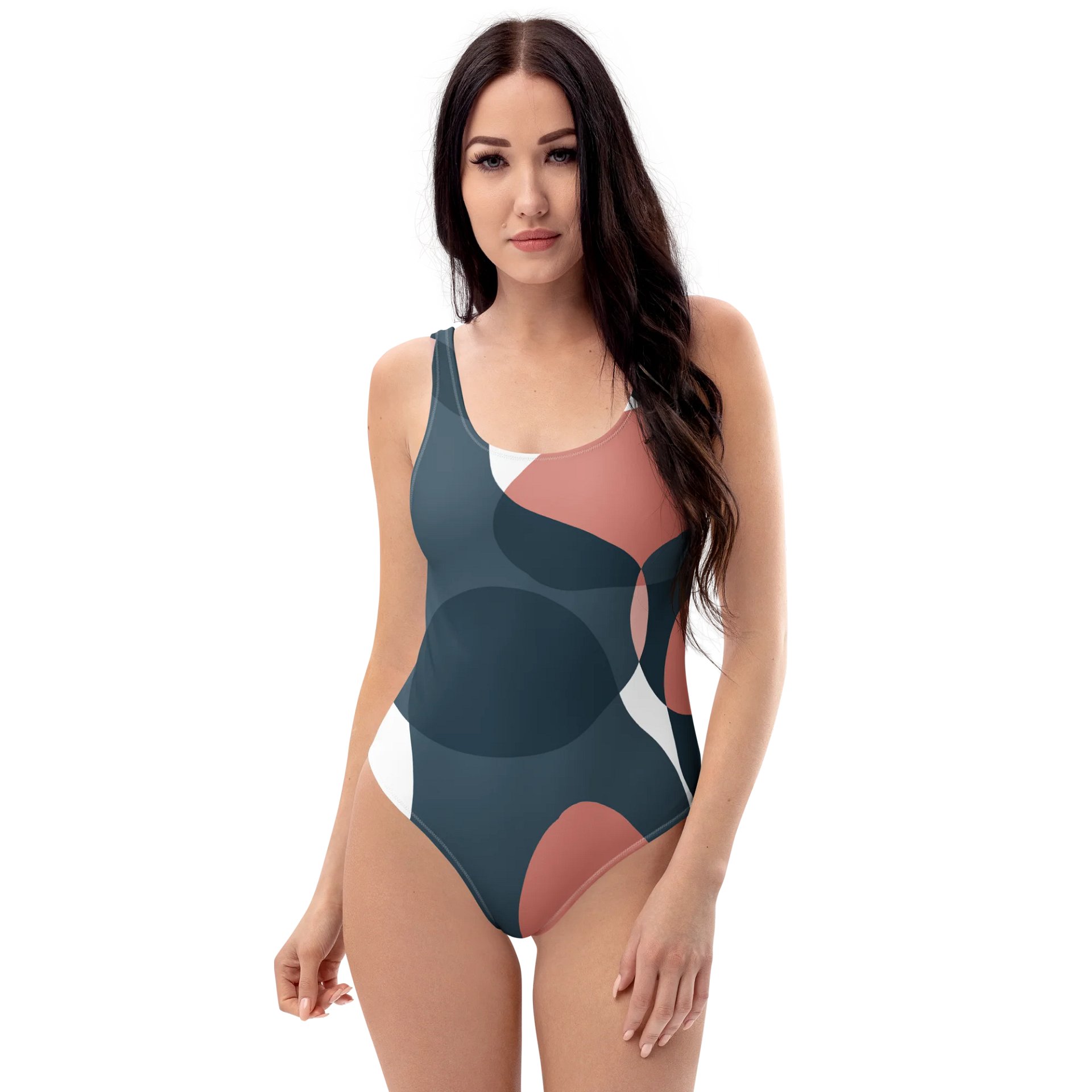 Velenir Geometric Womens One-Piece Swimsuit product image (1)