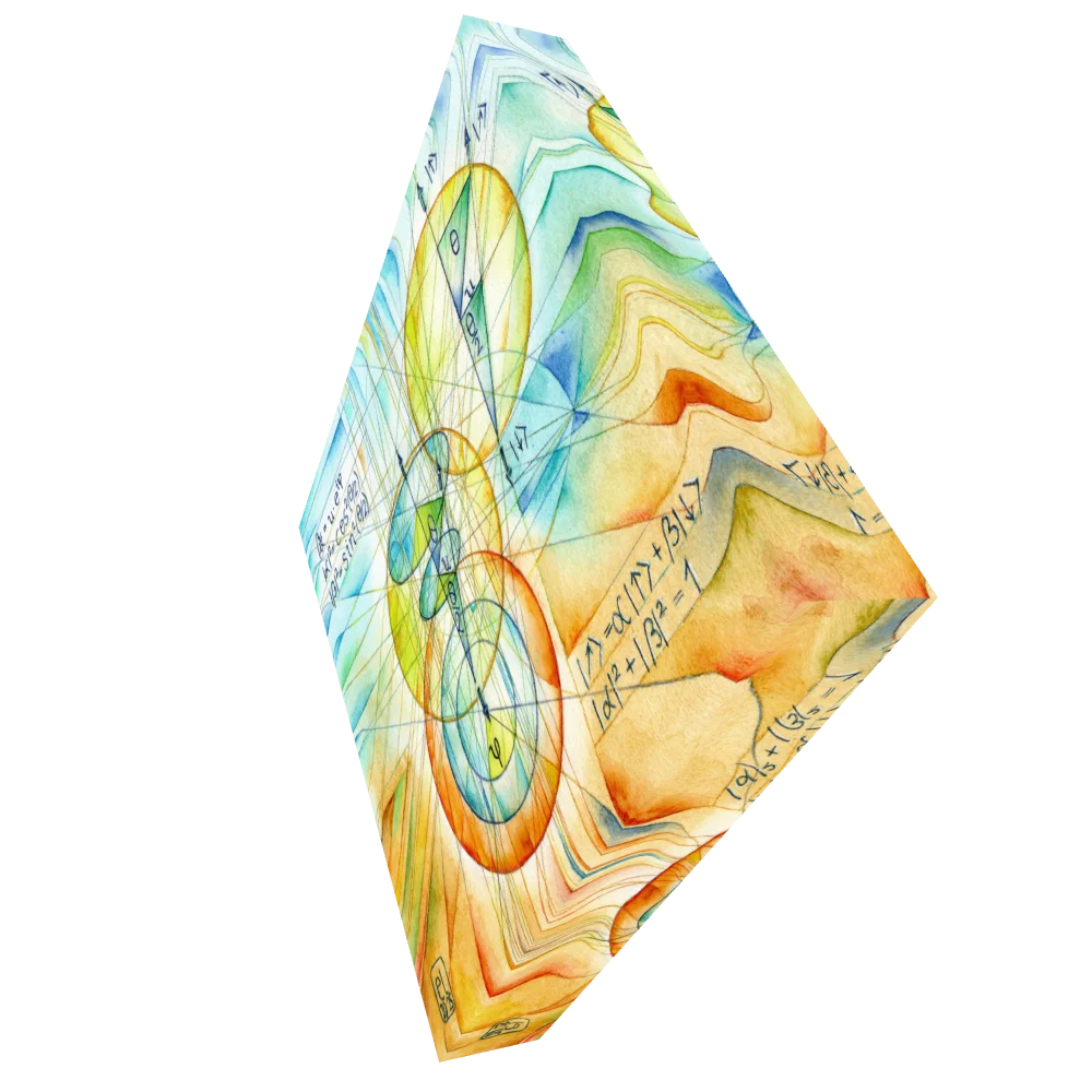 Spinning Projection - Quantum Physics Art Canvas Print product image (6)