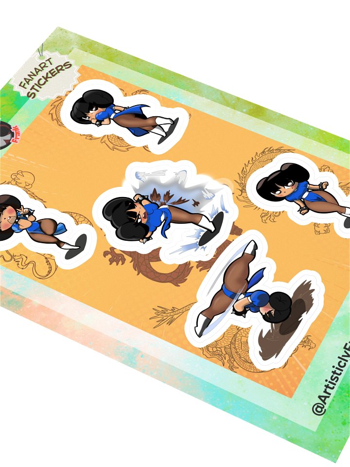 Chibi Chun-Li Sticker Pack product image (2)