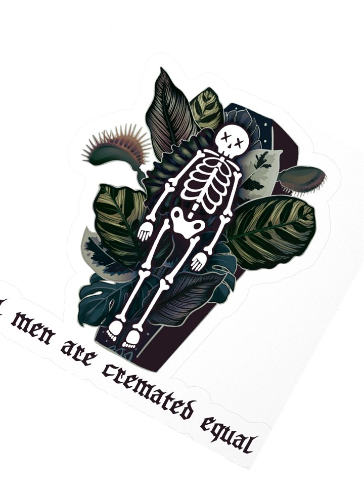 All Men Are Cremated Equal Sticker product image (5)