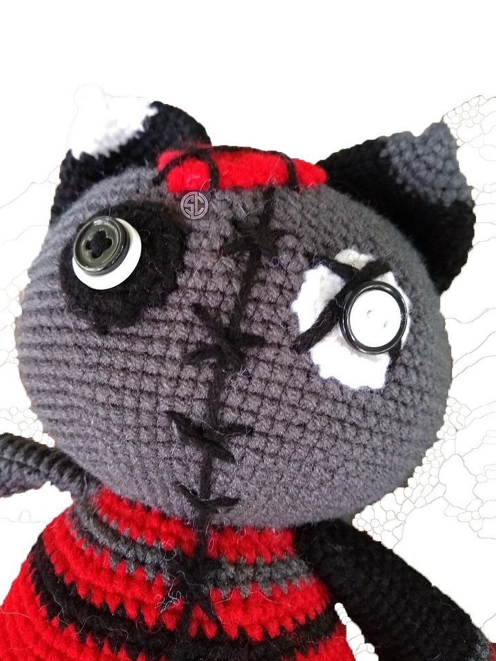 Crochet Large VooDoo Kitty 🐑 product image (2)