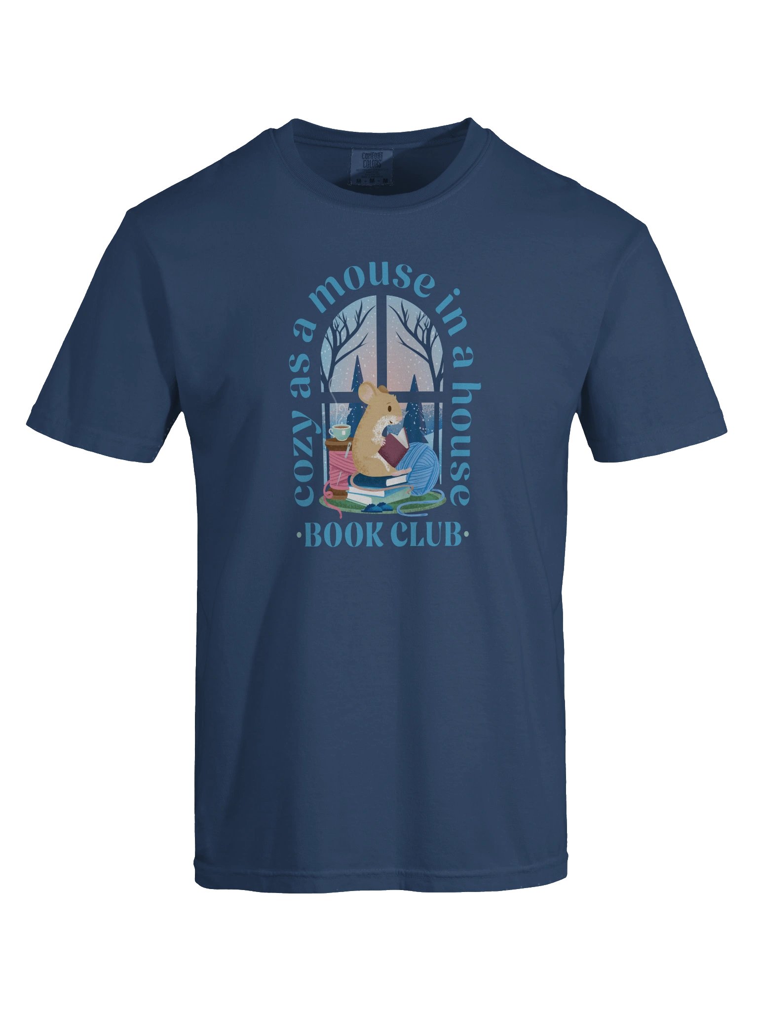 Cozy Mouse Book Club Heavyweight T-Shirt product image (78)