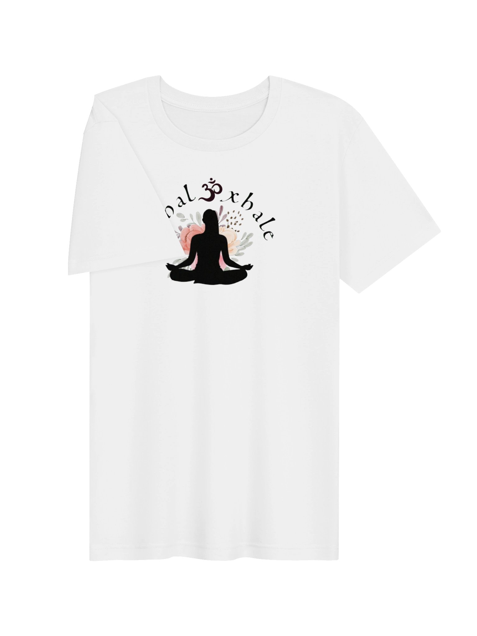 Inhale Exhale Om Meditation Floral Tee product image (3)