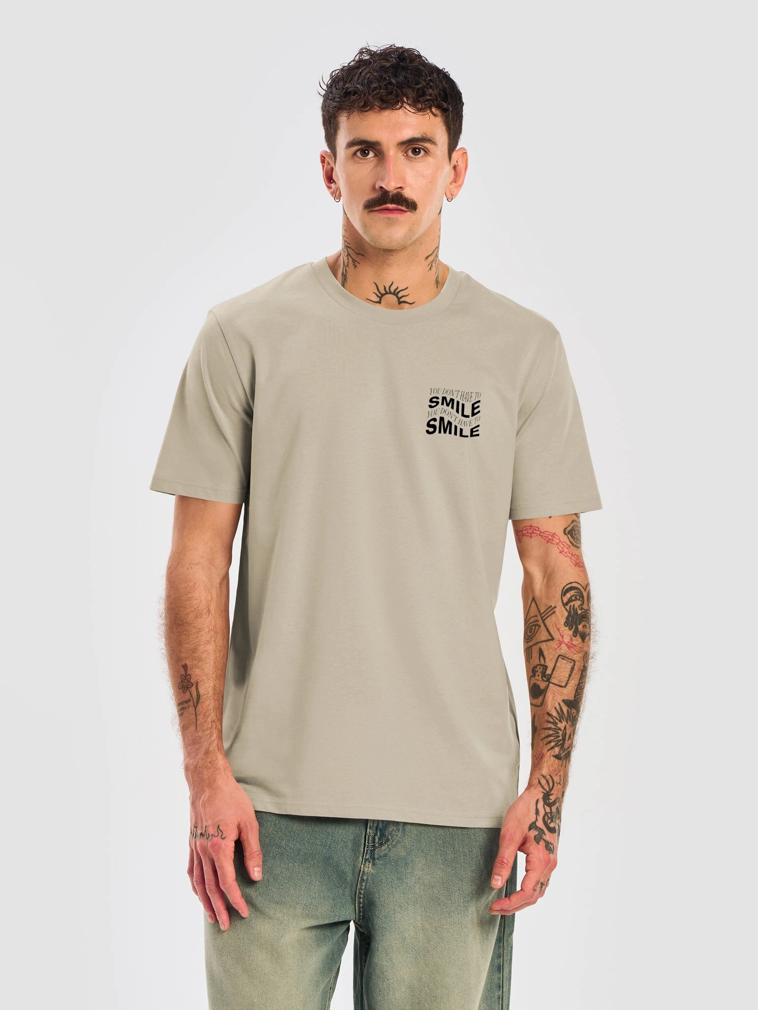SMILE Organic Ribbed Crew-Neck T-Shirt product image (5)