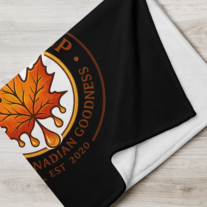 Pure Canadian Goodness Blanket (Black) product image (7)