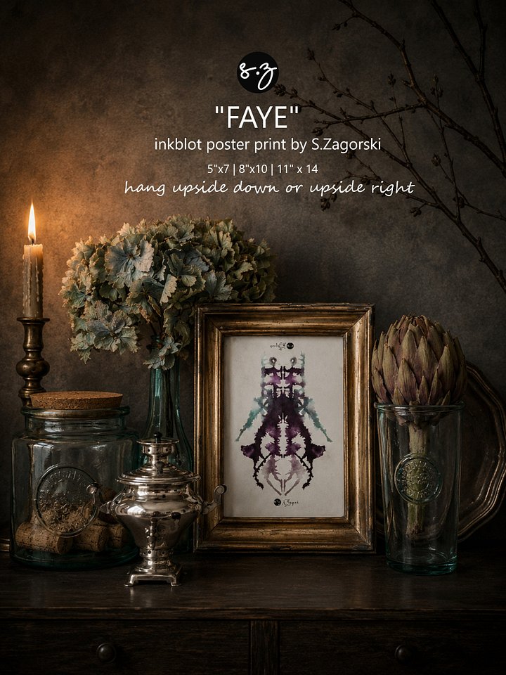 Faye | Ancient Elemental | Inkblot Print product image (1)