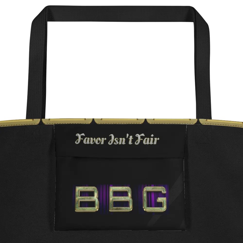 Black with Diamonds BBG Tote Bag with Pocket product image (4)