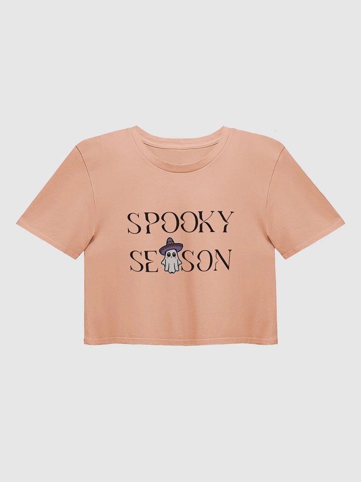 Spooky Season Sombrero Ghost Crop Top product image (1)
