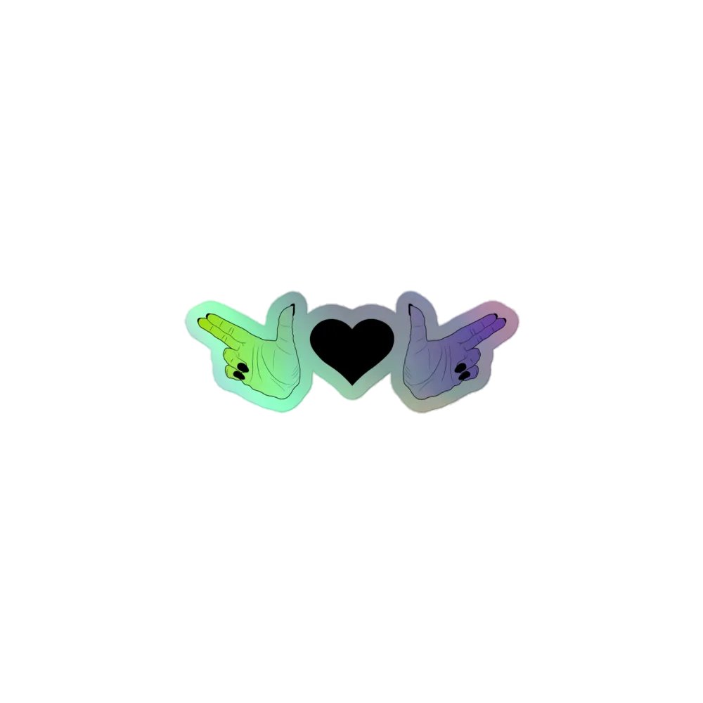 Finer Guns (enby Flag) Holo Sticker product image (1)