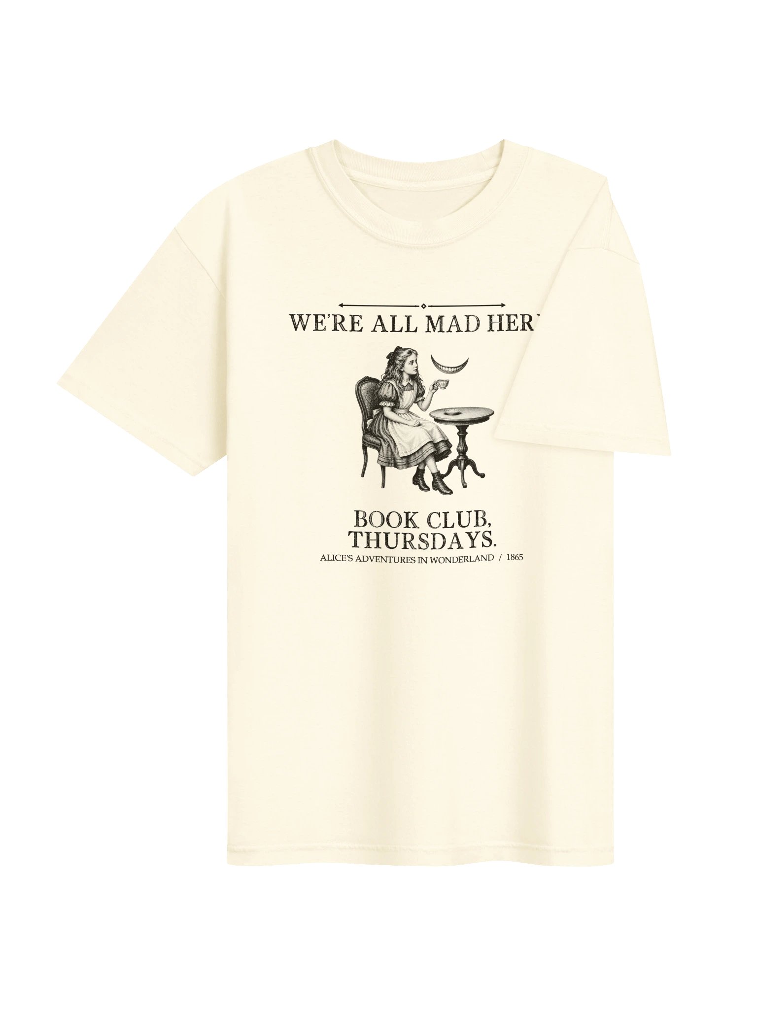 We Re All Mad Here Book Club -- Alices Adventures in Wonderland Tee (Light) product image (13)