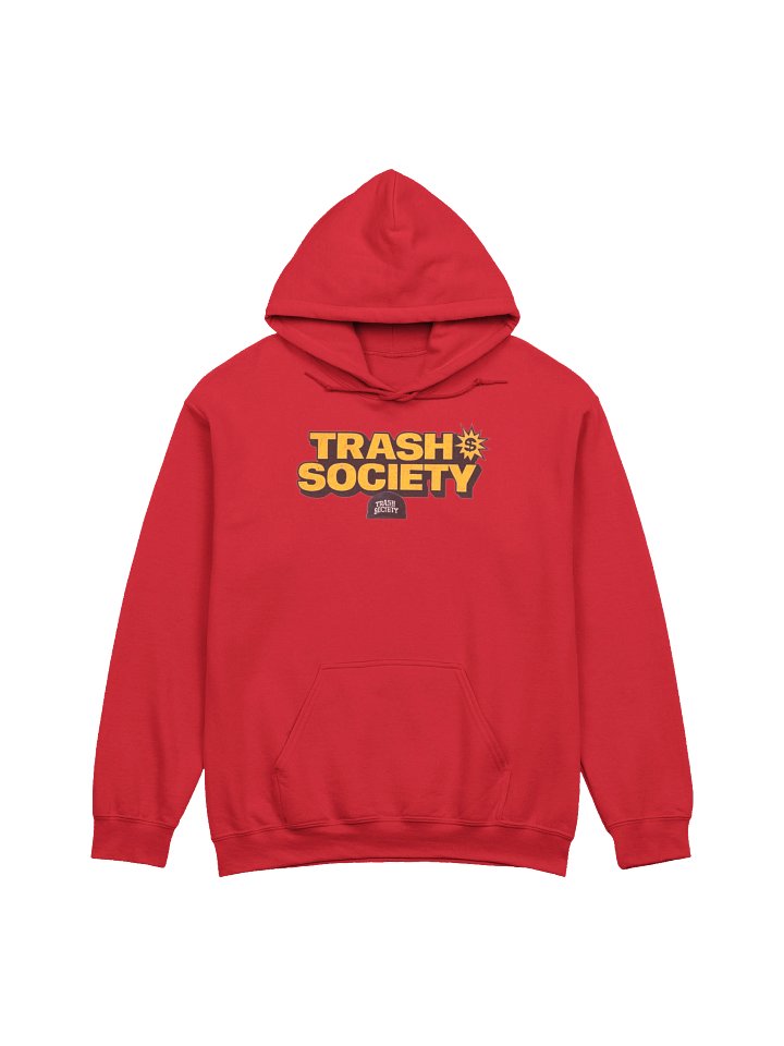 TRASH SOCIETY HOODIE RED product image (1)