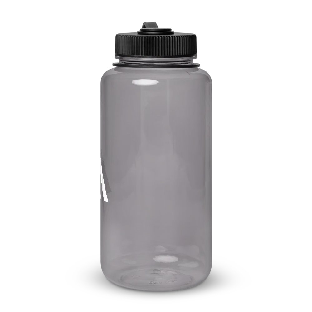 Wide Mouth Plastic Water Bottle - Charcoal product image (3)