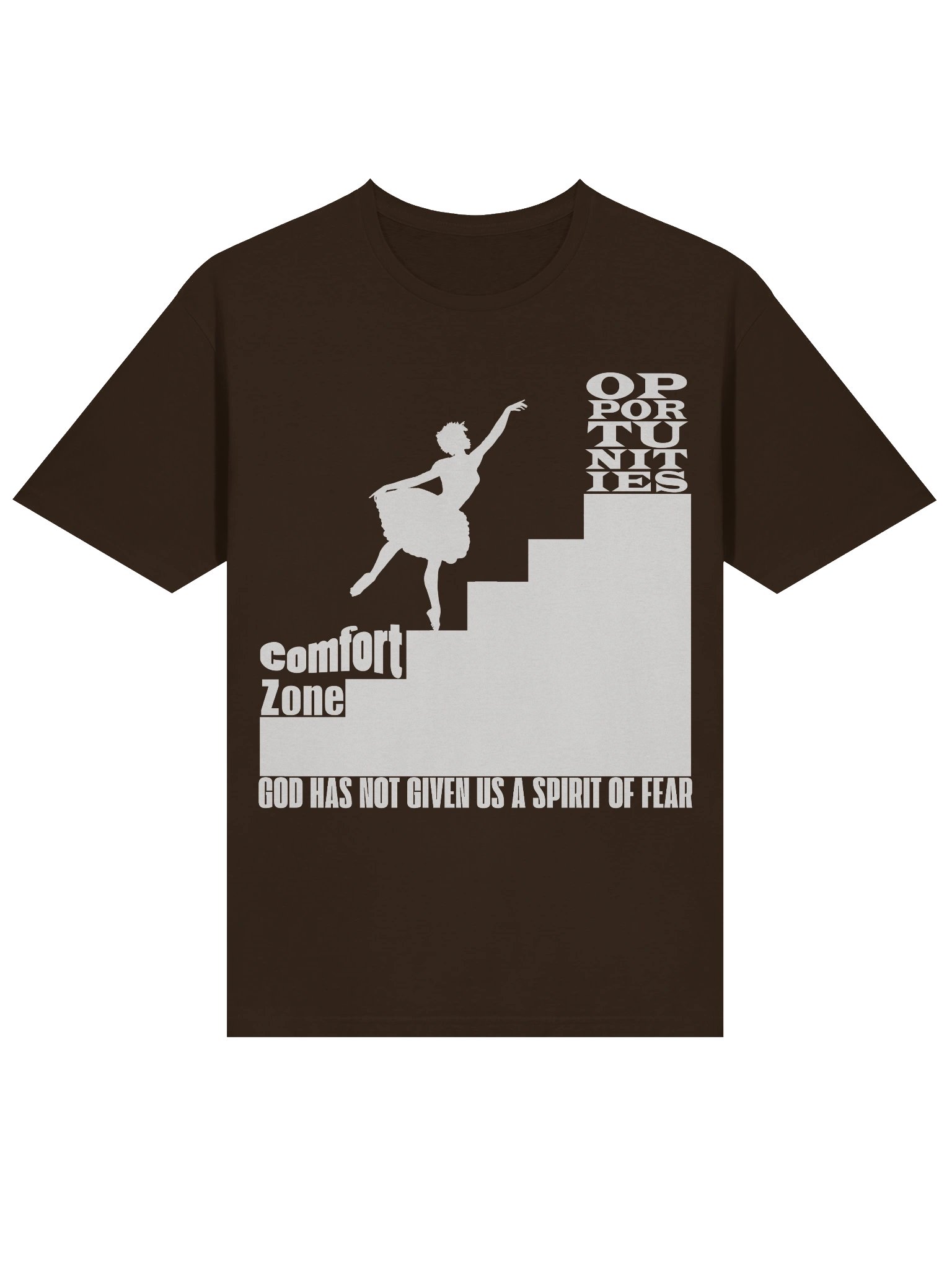 Opportunity begins at the end of our comfort zone. T-shirt product image (10)