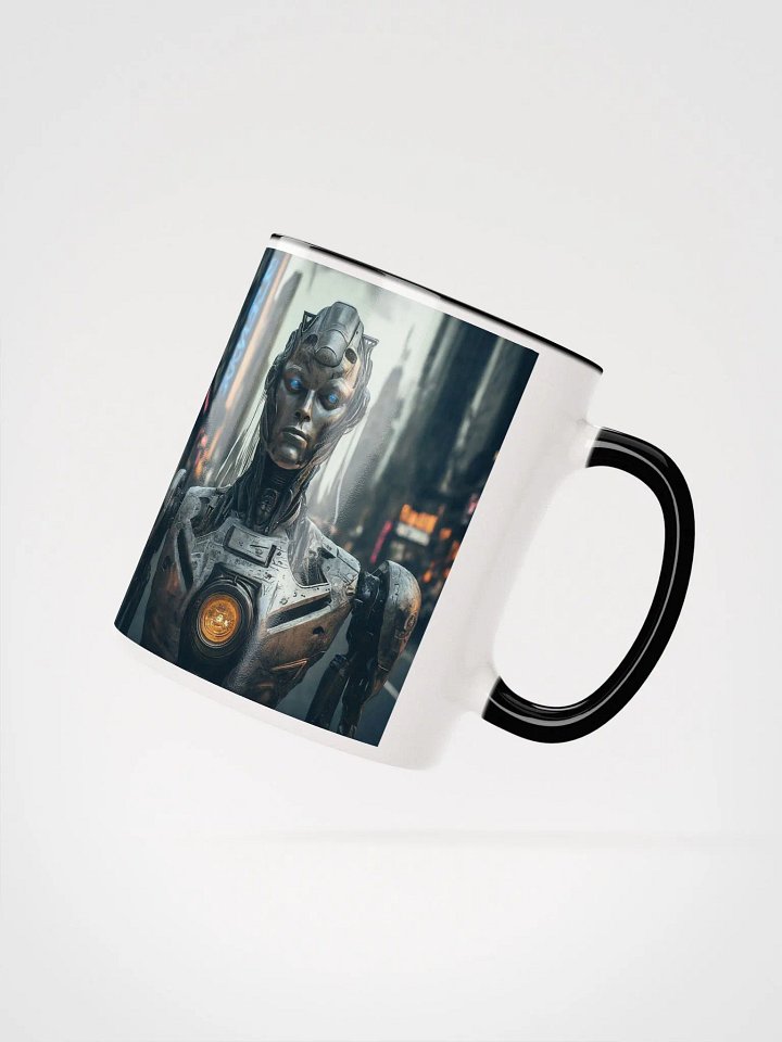Neon Robot City Mug product image (10)