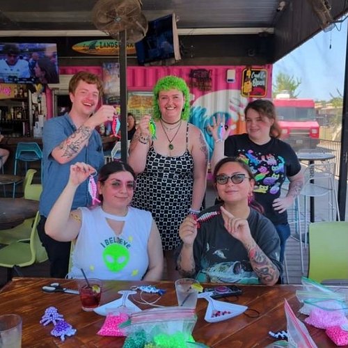 I had such a blast teaching my first beading class with @hoamsyaustintx at @bodhis_hideaway !!! Thank you so much to those of...