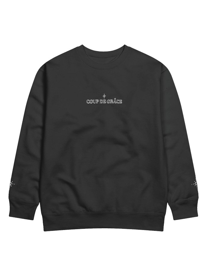Dragon Quest Panel Sweatshirt (White on Black) product image (1)