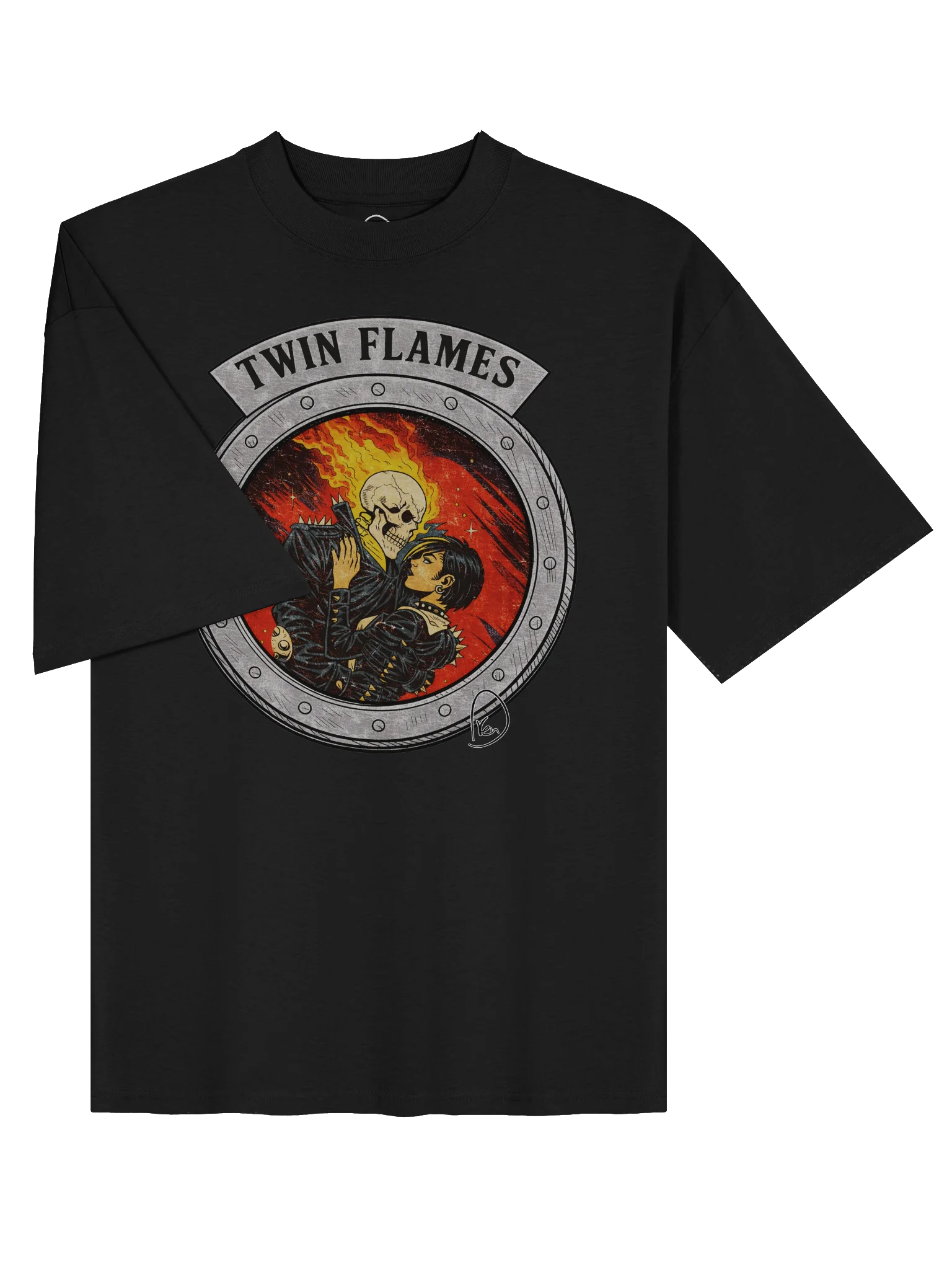 Twin flames Oversized Tee product image (3)