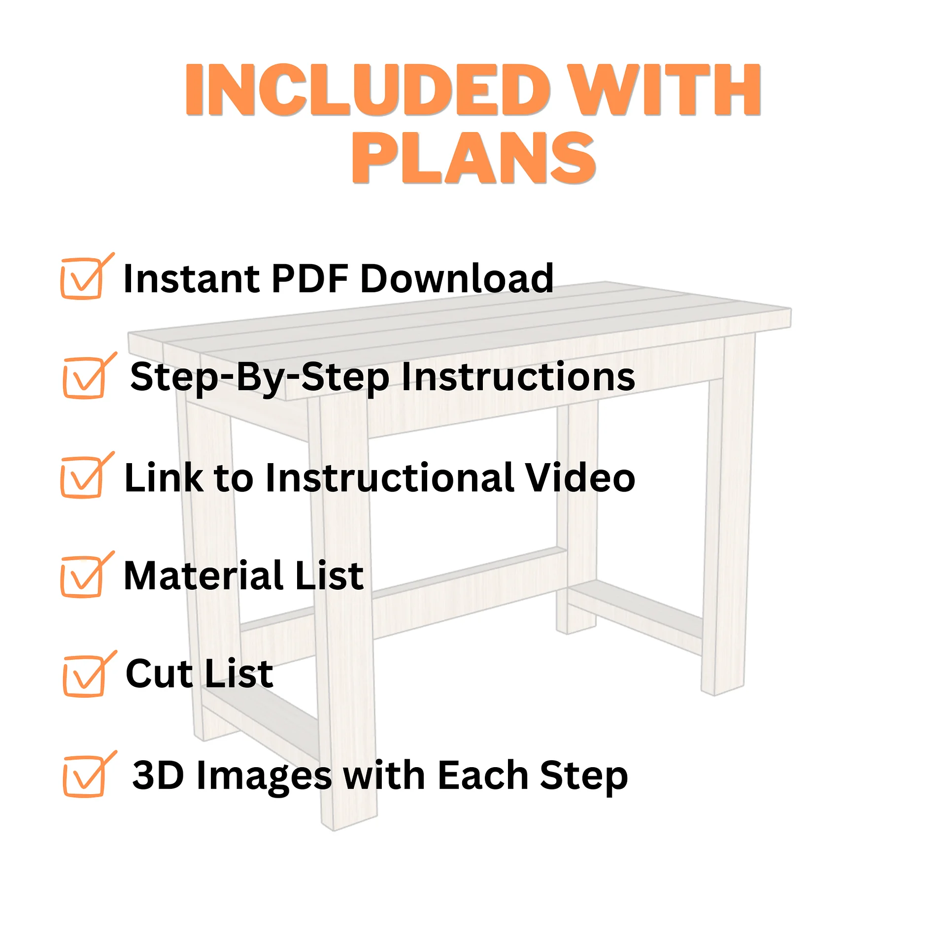 2x4 Desk Plans (PDF) product image (4)