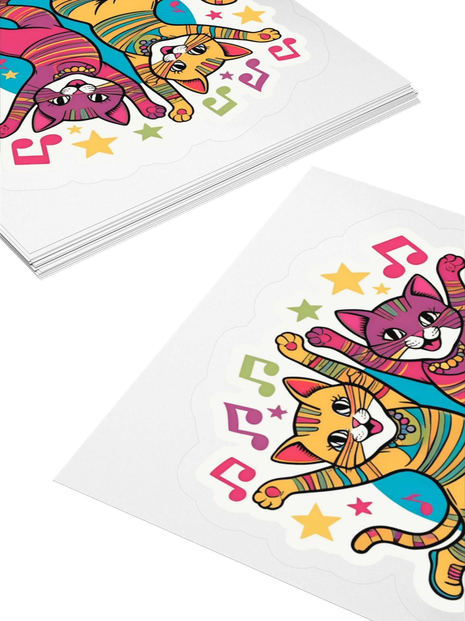 Funky Feline Dance Party Stickers product image (4)